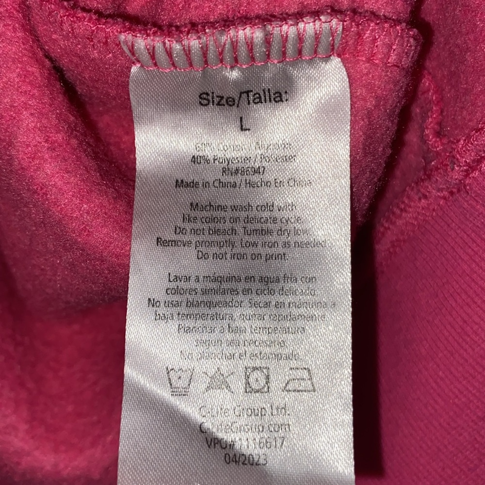 Barbie Crewneck Bubblegum Pink Fleece Sweatshirt-Size Large - Picture 6 of 8
